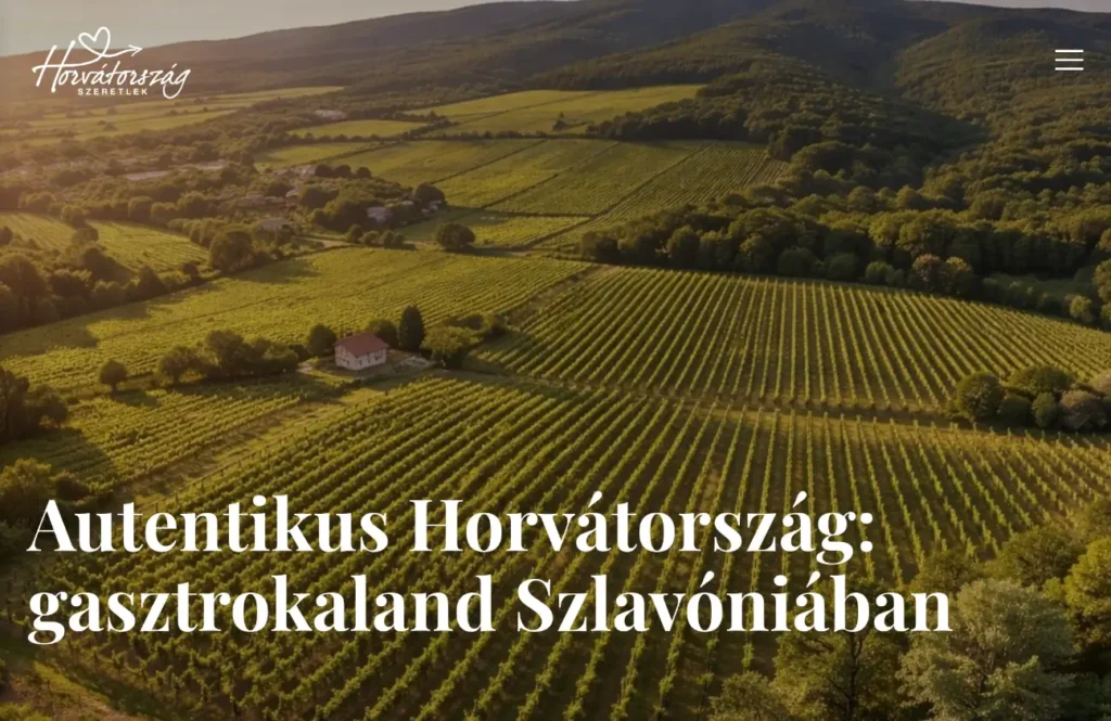 Egy Horvátország szeretlek blogcikk mobilon